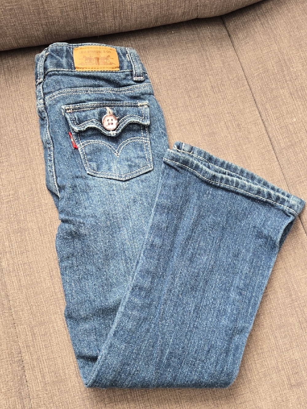 Levi's Kids Blue Denim Jeans with Flap Pocket